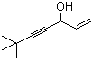 structure of CAS# 78629-20-6, 3-羟基-6,6-二甲基-1-庚烯-4-炔