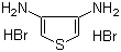 3,4-二氨基噻吩二氢溴酸盐分子结构 (CAS 78637-85-1)