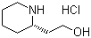 (S)-2-哌啶-2-基乙醇盐酸盐分子结构 (CAS 786684-21-7)