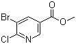 structure of CAS# 78686-77-8, 5-溴-6-氯烟酸甲酯