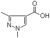 structure of CAS# 78703-53-4, 1,3-Dimethylpyrazole-4-carboxylic acid
