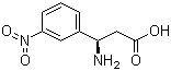 (R)-3-氨基-3-(3-硝基苯基)丙酸分子结构 (CAS 787544-61-0)