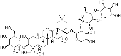 CAS 登录号：78763-58-3, 去芹糖桔梗皂苷 D