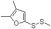 CAS # 78818-78-7, 2-Methyl-5-(methyldithio)methylfuran, Methyl 5-methylfurfuryl disulfide, 2,3-Dimethyl-5-(2-methyldisulfanyl)furan