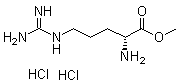 D-精氨酸甲酯二盐酸盐分子结构 (CAS 78851-84-0)