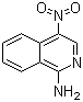 1-氨基-4-硝基异喹啉分子结构 (CAS 78886-54-1)