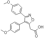 structure of CAS# 78967-07-4, Mofezolac