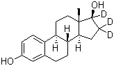 17-雌二醇-16,16,17-D3分子结构 (CAS 79037-37-9)