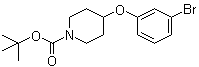 4-(3-溴苯氧基)哌啶-1-羧酸叔丁酯分子结构 (CAS 790667-54-8)