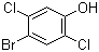 4-溴-2,5-二氯苯酚(氚标记)分子结构 (CAS 79151-08-9)