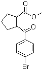 顺式-2-(4-溴苯甲酰基)环戊烷甲酸甲酯分子结构 (CAS 791594-11-1)