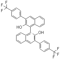 structure of CAS# 791616-58-5, (1R)-3,3'-二[4-(三氟甲基)苯基][1,1'-联萘]-2,2'-二醇