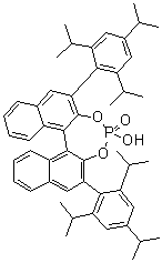 structure of CAS# 791616-63-2, (11bR)-4-羟基-2,6-二[2,4,6-三(1-甲基乙基)苯基]二萘并[2,1-d:1',2'-f][1,3,2]二氧杂磷杂卓4-氧化物