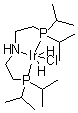 structure of CAS# 791629-96-4, 氯化二氢[双(2-二异丙基膦)乙基氨基]铱(III), 立体异构体混合物
