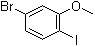 5-溴-2-碘苯甲醚分子结构 (CAS 791642-68-7)