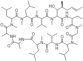 CAS 登录号：79217-60-0, 环孢菌素, 环孢霉素 A