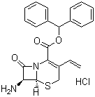 structure of CAS# 79349-67-0, 7-氨基-3-乙烯基-3-头孢-4-羧酸二苯甲酯盐酸盐