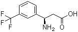 (R)-3-氨基-3-(3-三氟甲基苯基)丙酸分子结构 (CAS 793663-51-1)