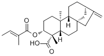 3alpha-巴豆酰基氧基-等效-贝壳杉-16-烯酸分子结构 (CAS 79406-09-0)