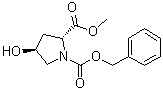 structure of CAS# 79433-95-7, N-Carbobenzoxy-trans-4-Hydroxy-D-proline methyl ester