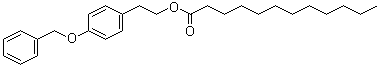 structure of CAS# 794564-07-1, 4-苄氧基苯基乙基月桂酸酯