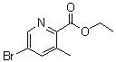 structure of CAS# 794592-13-5, 5-溴-3-甲基吡啶-2-羧酸乙酯