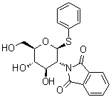 苯基 2-脱氧-2-(1,3-二氢-1,3-二氧代-2H-异吲哚-2-基)-1-硫代-beta-D-吡喃葡萄糖苷分子结构 (CAS 79528-50-0)
