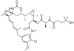structure of CAS# 796073-69-3, N2'-去乙酰基-N2'-(4-巯基-4-甲基-1-氧代戊基)-美登素