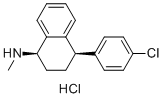 (1R,4R)-舍曲林4-氯苯基杂质盐酸盐分子结构 (CAS 79617-90-6)