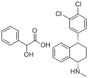 CAS # 79617-97-3, (1S-cis)-4-(3,4-Dichlorophenyl)-1,2,3,4-tetrahydro-N-methyl-1-naphthalenamine 2-hydroxy-2-phenylacetate