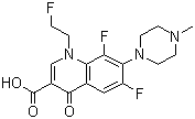 氟罗沙星分子结构 (CAS 79660-72-3)