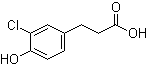 structure of CAS# 79669-18-4, 3-氯-4-羟基苯丙酸