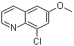 structure of CAS# 796851-15-5, 8-氯-6-甲氧基喹啉