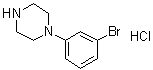 1-(3-溴苯基)哌嗪单盐酸盐分子结构 (CAS 796856-45-6)