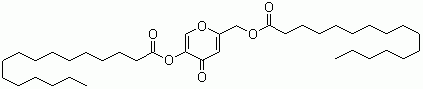 曲酸双棕榈酸酯分子结构 (CAS 79725-98-7)