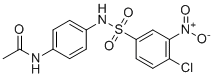 N-[4-[[(4-氯-3-硝基苯基)磺酰基]氨基]苯基]乙酰胺分子结构 (CAS 79817-49-5)