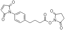 structure of CAS# 79886-55-8, 4-(4-马来酰亚胺基苯基)丁酸琥珀酰亚胺酯