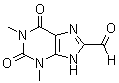 2,3,6,9-四氢-1,3-二甲基-2,6-二氧代-1H-嘌呤-8-甲醛分子结构 (CAS 79927-25-6)