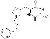structure of CAS# 79950-65-5, N-Boc-N'-苄氧甲基-L-组氨酸