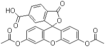structure of CAS# 79955-27-4, 5-羧基荧光素二乙酸酯