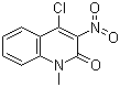 structure of CAS# 79966-13-5, 4-氯-1-甲基-3-硝基喹啉-2(1H)-酮