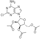 CAS 登录号：79999-39-6, 2',3',5'-三-O-乙酰基-2-氯腺苷