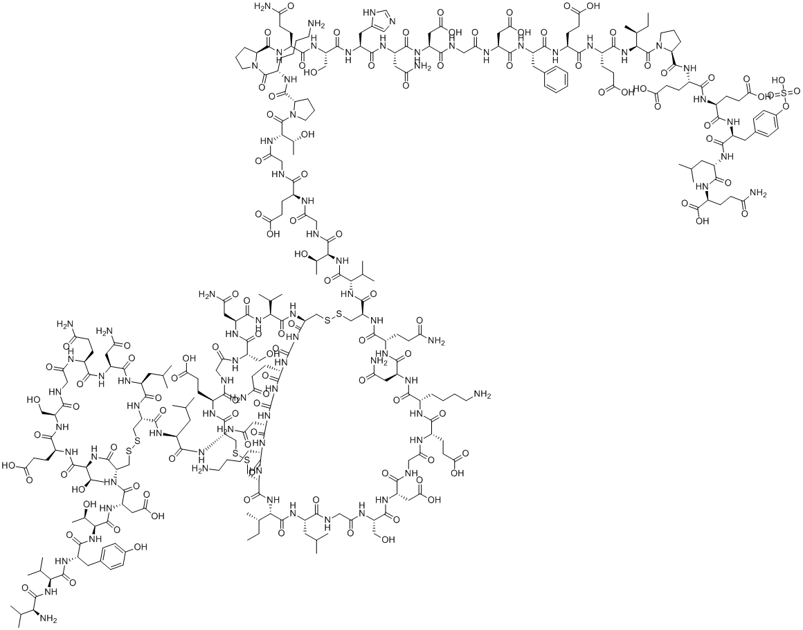 水蛭素分子结构 (CAS 8001-27-2)