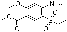2-甲氧基-4-氨基-5-乙磺基苯甲酸甲酯分子结构 (CAS 80036-89-1)