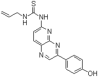 N-[3-(4-羟基苯基)吡啶并[2,3-b]吡嗪-6-基]-N'-2-丙烯-1-基硫脲分子结构 (CAS 800394-83-6)