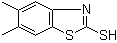 5,6-Dimethyl-2-mercaptobenzothiazole molecular structure (CAS 80087-70-3)