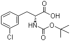 structure of CAS# 80102-25-6, (R)-N-Boc-3-Chlorophenylalanine