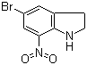 structure of CAS# 80166-90-1, 5-Bromo-7-nitroindoline