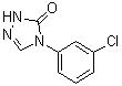 4-(3-氯苯基)-2,4-二氢-3H-1,2,4-三唑-3-酮分子结构 (CAS 80240-38-6)