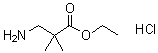 structure of CAS# 80253-38-9, 3-氨基-2,2-二甲基丙酸乙酯盐酸盐
